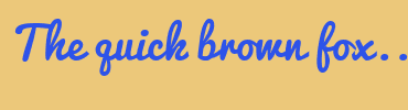 Image with Font Color 2D53E9 and Background Color ECC87A